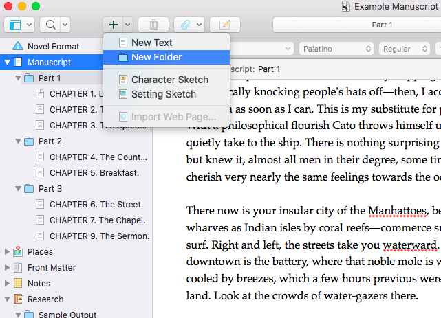 step 2. name that new folder “draft 1.”