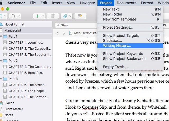 writing a novel with aeon timeline and scrivener