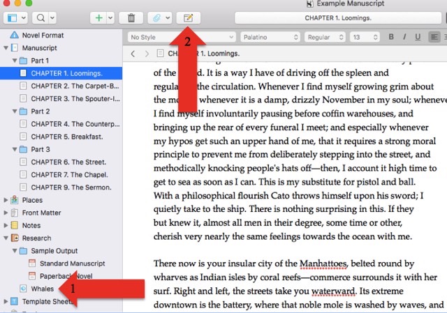 scrivener for mac vs windows 2016