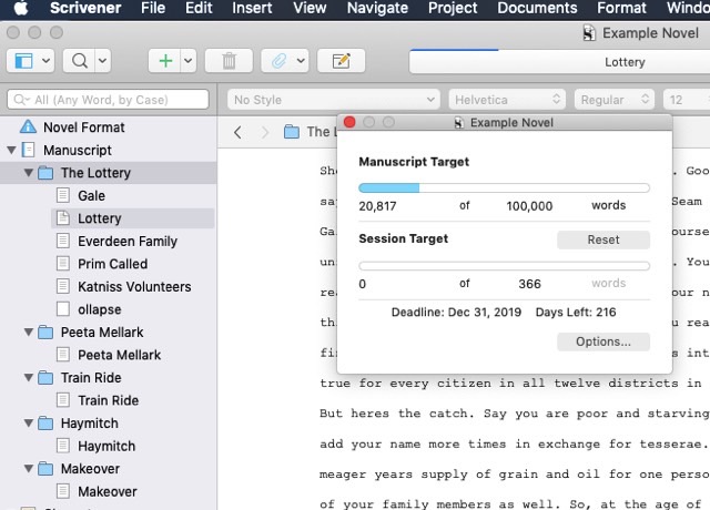 Word Count, Folio Count, and Character Count - Stenograph