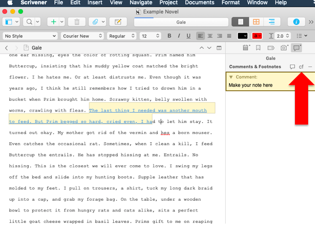 how do you use endnote with scrivener