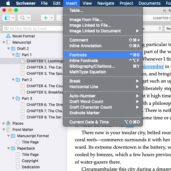 how to set up endnote with scrivner mac